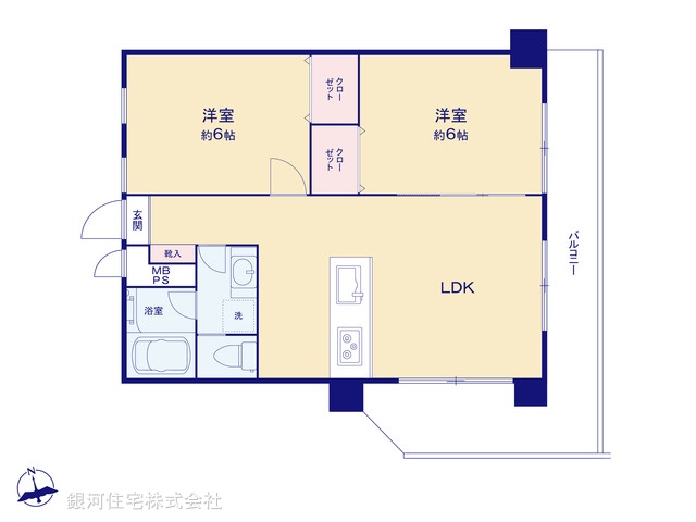 G00349319 埼玉県川口市西川口１丁目 中古マンション 2230万円【間取図】