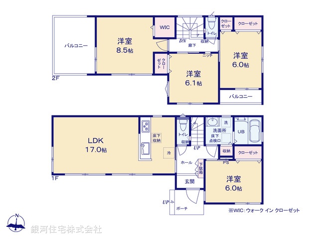 G00363106 埼玉県草加市花栗１丁目 中古一戸建て 4880万円【間取図】
