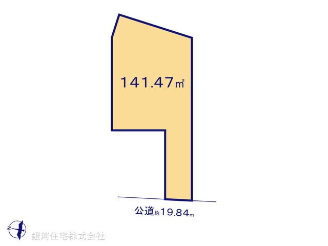 G00366019 千葉県千葉市稲毛区園生町 土地 1580万円【区画図】