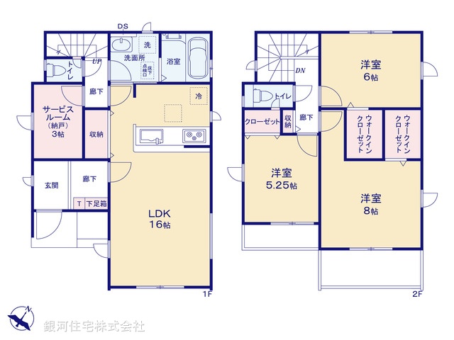 G00366834 埼玉県戸田市笹目５丁目 新築一戸建て 4499万円【間取図】