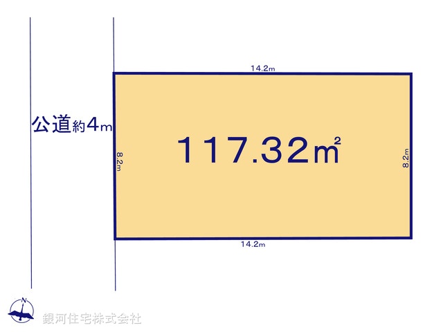 G00367398 東京都杉並区上高井戸１丁目 土地 7699万円【区画図】
