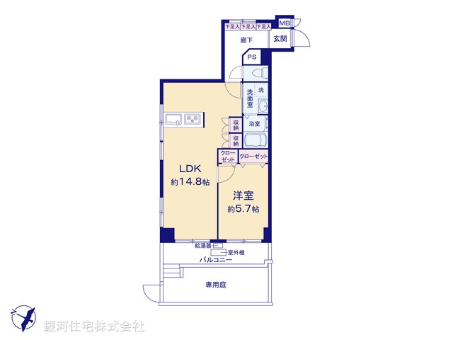 G00367996 東京都板橋区坂下１丁目 中古マンション 2580万円【間取図】