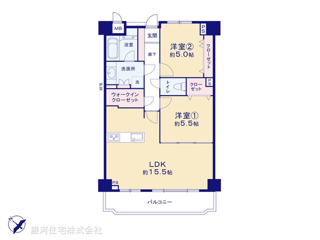 G00368073 東京都北区滝野川１丁目 中古マンション 6780万円【間取図】
