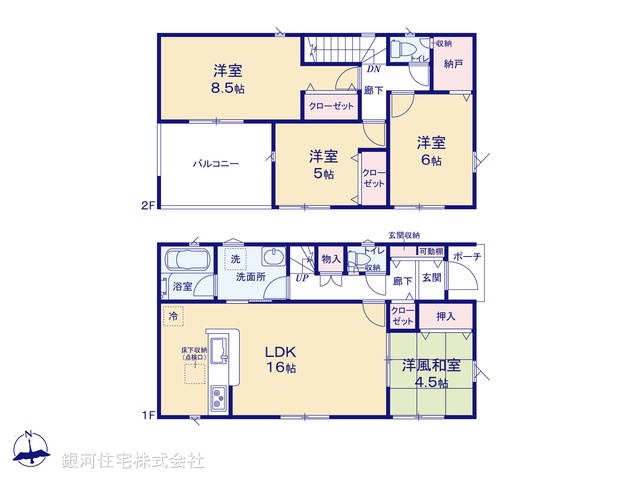 G00368128 東京都西多摩郡瑞穂町大字箱根ヶ崎 新築一戸建て 3880万円【間取図】