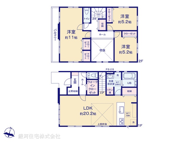 G00368568 埼玉県川口市大字榛松 新築一戸建て 4399万円【間取図】