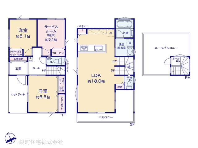 G00368682 神奈川県藤沢市本鵠沼４丁目 新築一戸建て 6990万円【間取図】