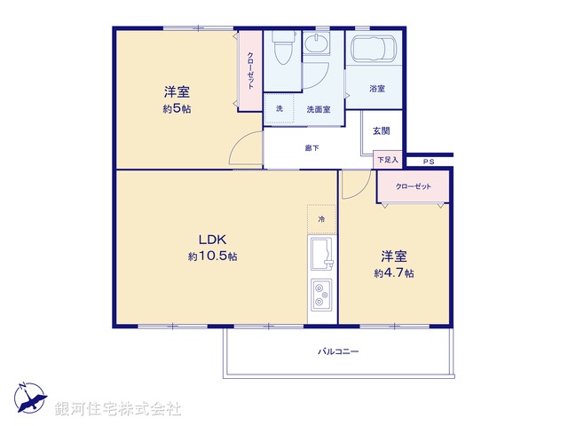 G00368933 神奈川県横浜市戸塚区原宿３丁目 中古マンション 1380万円【間取図】