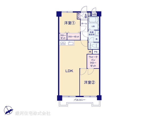 G00369071 神奈川県横浜市戸塚区平戸町 中古マンション 1599万円【間取図】