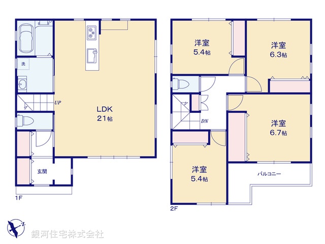 G00369074 千葉県船橋市三山４丁目 中古一戸建て 3580万円【間取図】