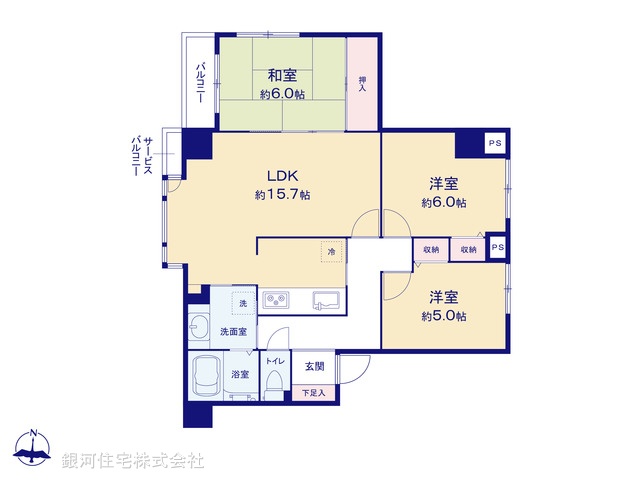 G00369116 東京都八王子市追分町 中古マンション 2380万円【間取図】