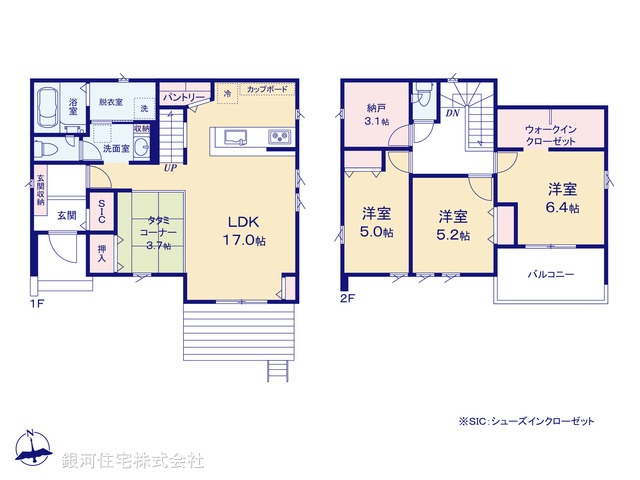 G00369466 神奈川県綾瀬市深谷中２丁目 新築一戸建て 5080万円【間取図】