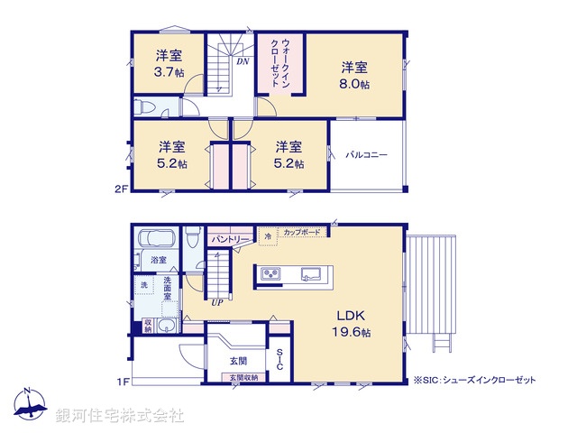 G00369467 神奈川県綾瀬市深谷中２丁目 新築一戸建て 4780万円【間取図】