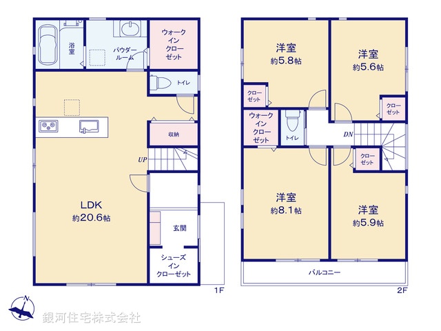 G00369650 神奈川県鎌倉市二階堂 新築一戸建て 6680万円【間取図】