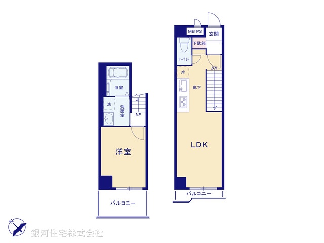 G00370370 東京都目黒区目黒本町４丁目 中古マンション 3780万円【間取図】