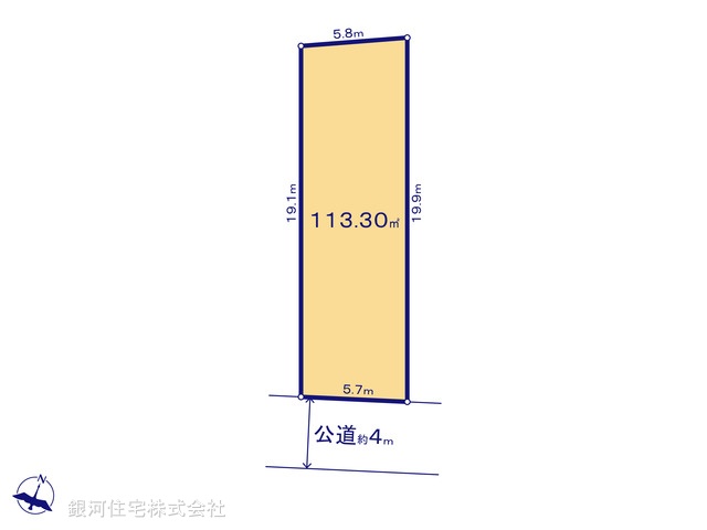 G00370486 東京都板橋区西台２丁目 土地 5590万円【区画図】