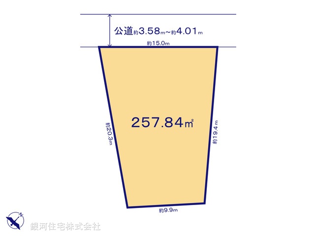 G00370528 神奈川県藤沢市鵠沼松が岡３丁目 土地 1億880万円【区画図】