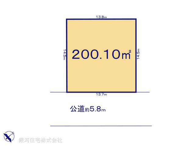 G00370604 千葉県千葉市美浜区真砂５丁目 土地(建築条件付土地) 4280万円【区画図】
