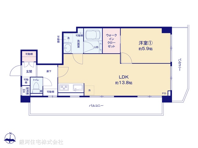 G00370639 東京都大田区仲六郷１丁目 中古マンション 2790万円【間取図】
