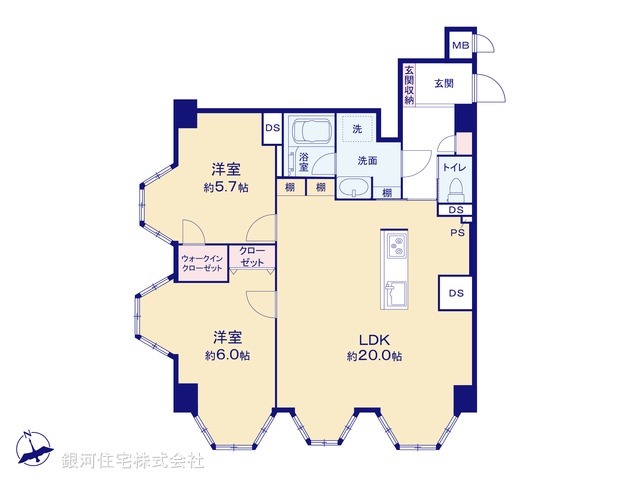 G00370677 埼玉県川口市本町２丁目 中古マンション 2798万円【間取図】
