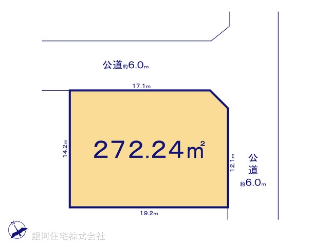 G00370708 埼玉県北足立郡伊奈町内宿台６丁目 土地 2280万円【区画図】
