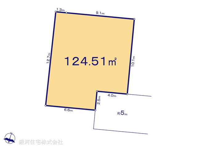 G00370740 埼玉県入間市大字寺竹 土地 1770万円【区画図】