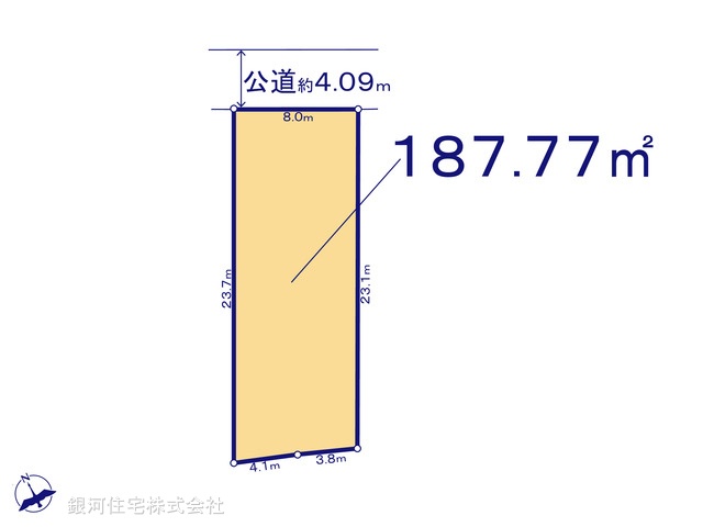 G00370767 千葉県千葉市緑区誉田町２丁目 土地 1780万円【区画図】