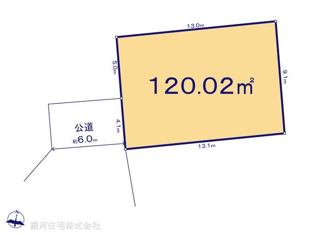 G00370787 東京都町田市金森東３丁目 土地(建築条件付土地) 3480万円【区画図】