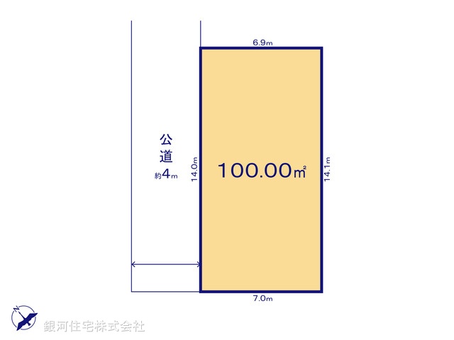 G00370791 埼玉県越谷市大字弥十郎 土地 1500万円【区画図】