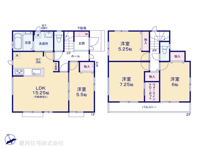 G00370843 千葉県千葉市稲毛区天台４丁目 新築一戸建て 3990万円【間取図】