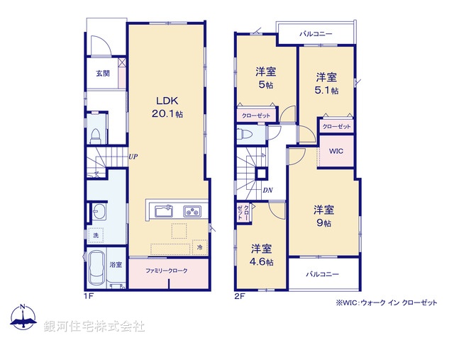 G00370881 埼玉県さいたま市西区三橋６丁目 新築一戸建て 4098万円【間取図】