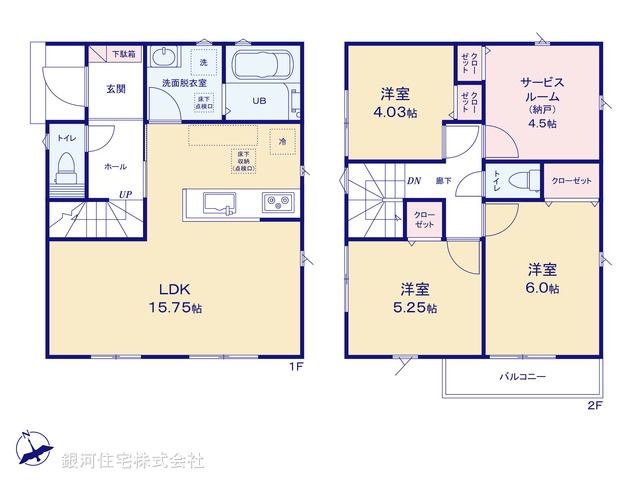 G00370882 埼玉県さいたま市見沼区丸ヶ崎町 新築一戸建て 3699万円【間取図】