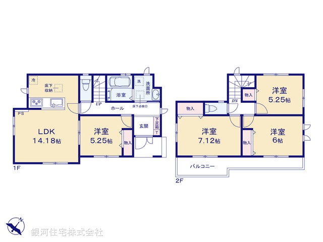 G00370940 埼玉県さいたま市緑区宮本２丁目 新築一戸建て 3798万円【間取図】