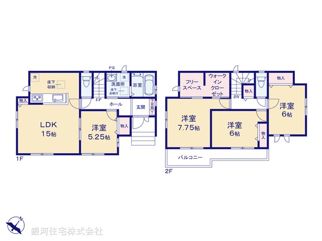 G00370941 埼玉県さいたま市緑区宮本２丁目 新築一戸建て 4198万円【間取図】