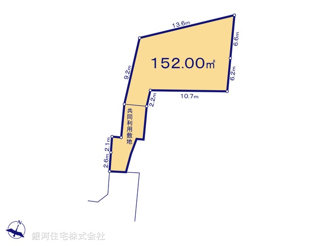 G00370979 神奈川県座間市ひばりが丘５丁目 土地(建築条件付土地) 2480万円【区画図】