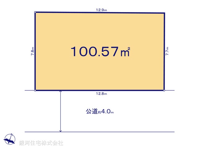 G00371090 埼玉県川越市むさし野 土地 1950万円【区画図】