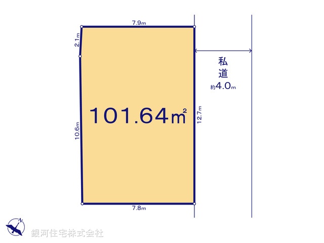 G00371310 埼玉県春日部市増富 土地(建築条件付土地) 1480万円【区画図】