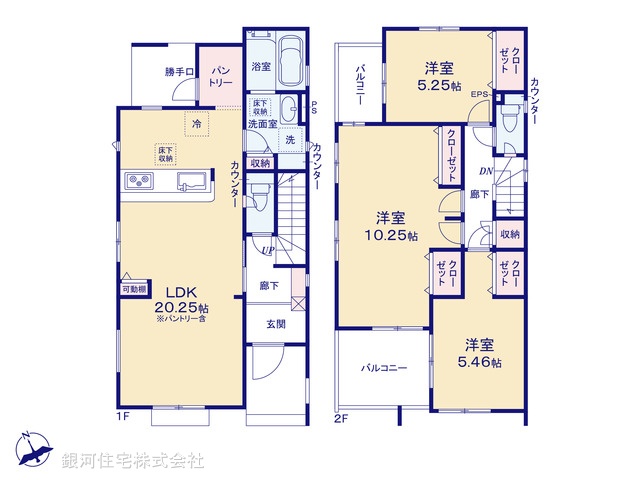 G00371333 埼玉県さいたま市見沼区大字大谷 新築一戸建て 3798万円【間取図】