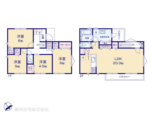 G00371339 神奈川県秦野市堀川 新築一戸建て 3480万円【間取図】