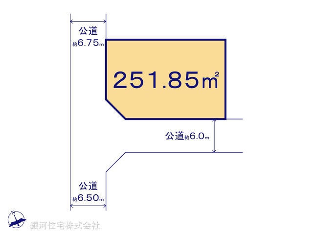 G00371415 千葉県富里市御料 土地 1980万円【区画図】