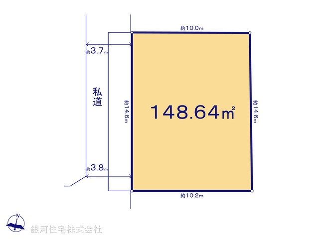 G00371433 千葉県柏市みどり台３丁目 土地 2100万円【区画図】