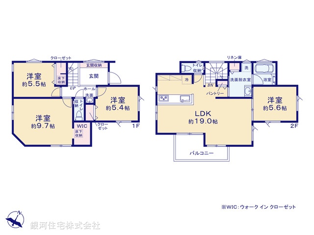 G00371462 神奈川県藤沢市大鋸 新築一戸建て 5090万円【間取図】