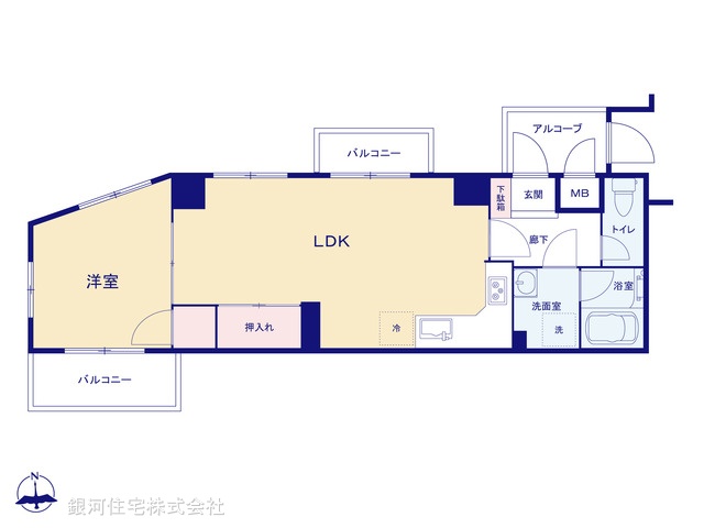G00371598 東京都板橋区本町 中古マンション 3480万円【間取図】