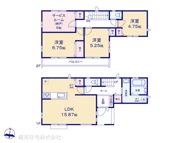 G00371835 東京都葛飾区西水元５丁目 新築一戸建て 4090万円【間取図】