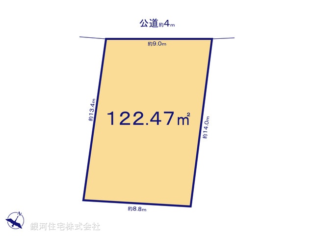 G00372112 東京都板橋区西台２丁目 土地 3580万円【区画図】