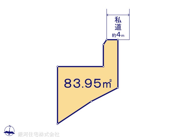 G00372427 埼玉県さいたま市中央区大戸５丁目 土地 3698万円【区画図】