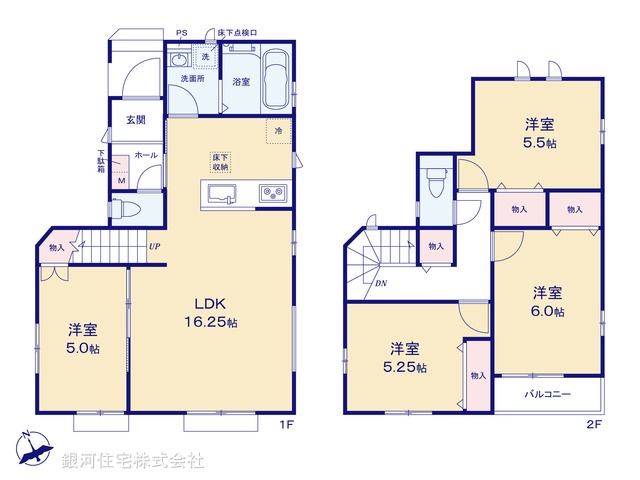 G00372516 東京都葛飾区西水元３丁目 新築一戸建て 3890万円【間取図】
