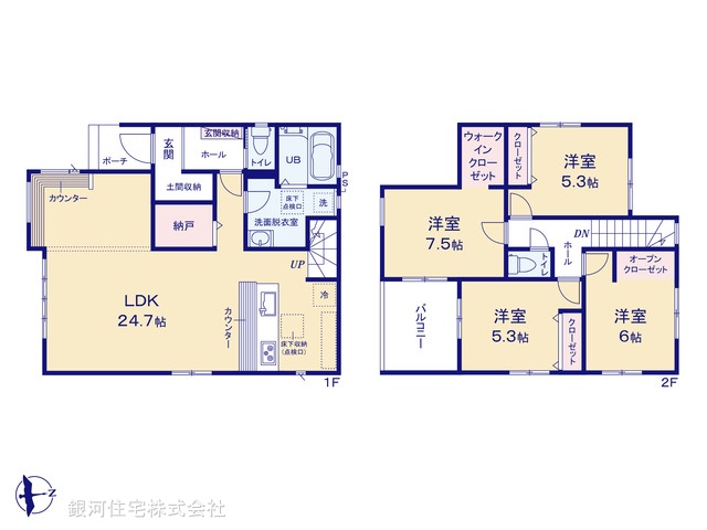 G00372521 千葉県八千代市大和田新田 新築一戸建て 4299万円【間取図】