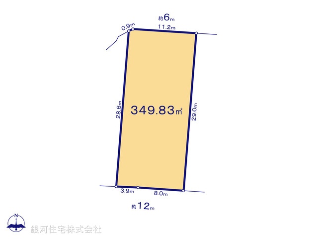 G00372666 東京都足立区花畑１丁目 土地 1億3500万円【区画図】
