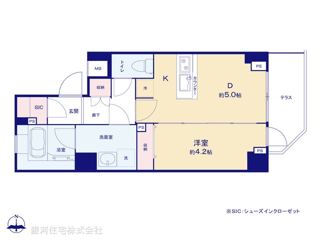 G00372685 東京都練馬区北町３丁目 中古マンション 3399万円【間取図】