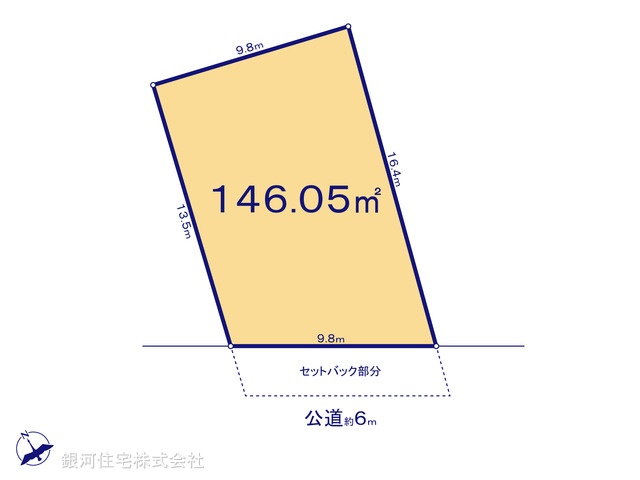 G00372768 東京都足立区西新井１丁目 土地 7980万円【区画図】